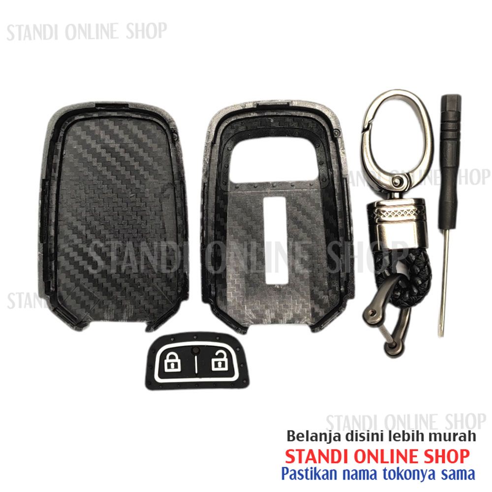 Cover Smartkey Sarung Kunci Carbon Case Isuzu MUX MU-X