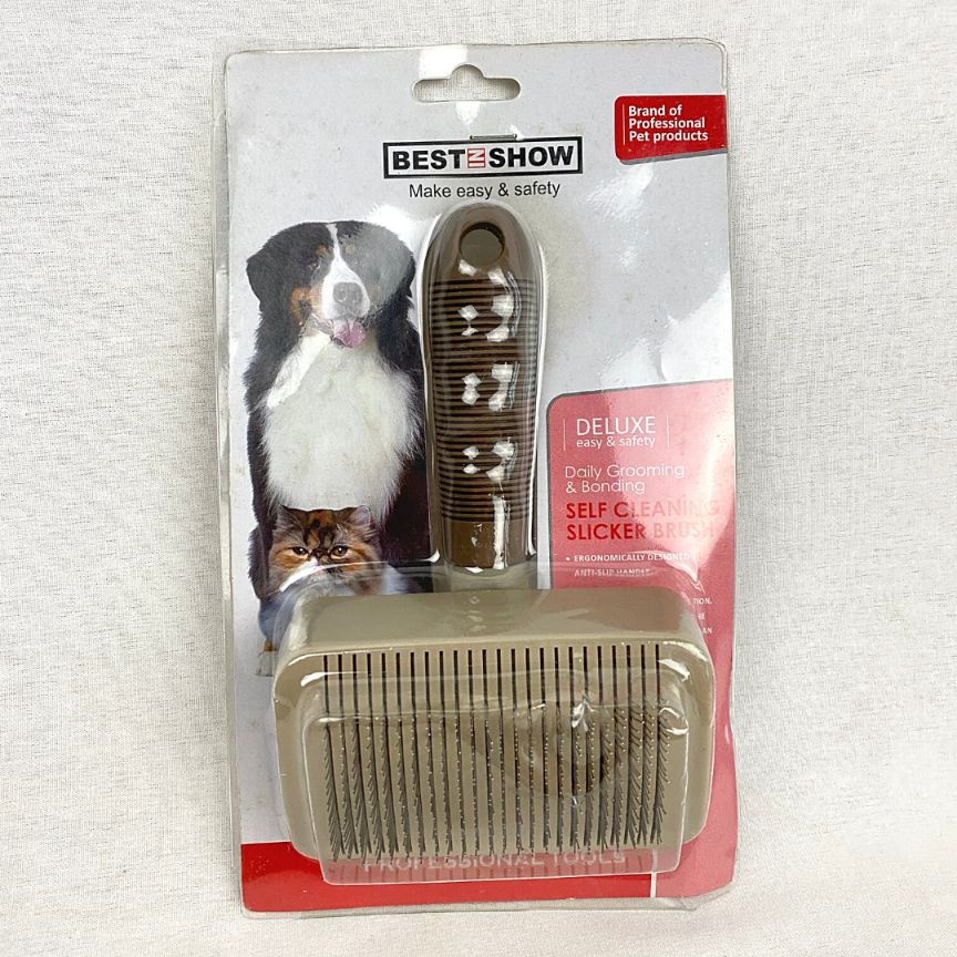 

BESTINSHOW Sisir Sikat SELFCLEANING Slicker Brush