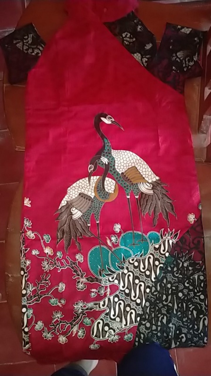 Baju Batik Wanita – Ceongsam Batik Wanita  014 - 031 - 032 Red Koin