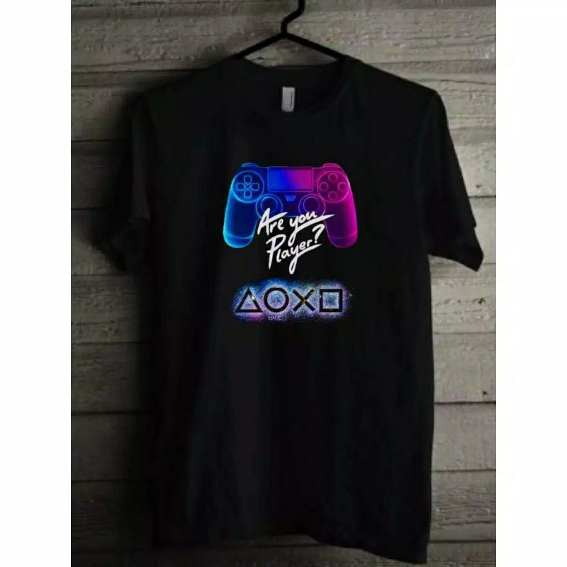 Fourfashion Kaos Pria Kaos Distro PS ARE YOU PLAYER Black FN320