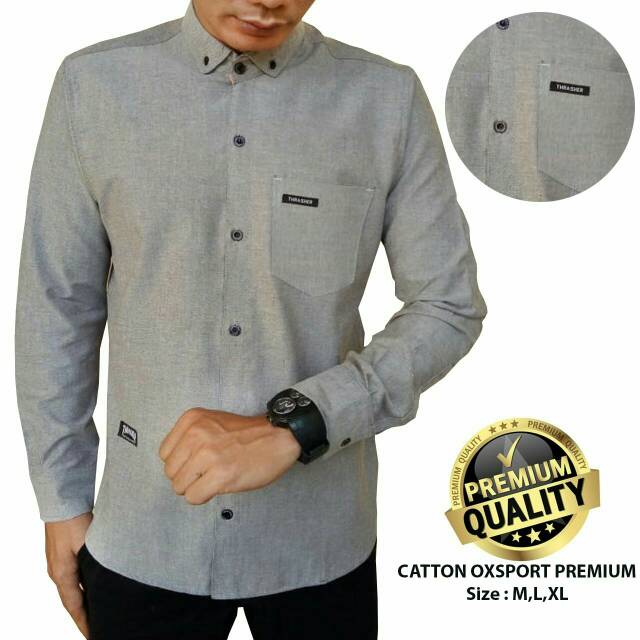 KEMEJA PRIA MENS POLOSAN LENGAN PANJANG COOLMAN PAKIAN PRIA CASUAL PAKAIAN DINAS PNS KERJA SIZE MLXL