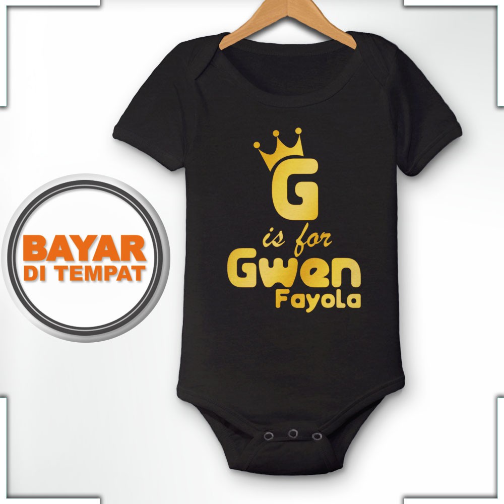 Jumper Baju  Bayi  Newborn Perempuan Laki2 Bisa Custom  Nama 