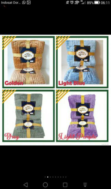 Nn Selimut Vallery Quincy Embossed Size 160 X 200