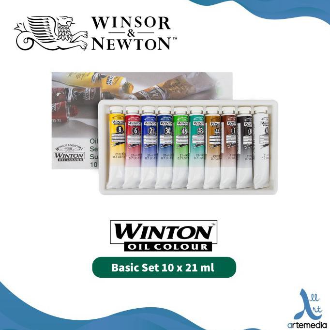 

Cat Minyak Winsor & Newton Winton 10x21ml Oil Color Paint Set