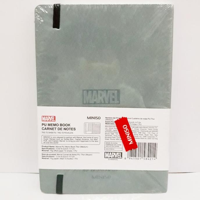 

MARVEL x MINISO PU Memo Book / Buku Catatan Thoe Avengers LIMITED