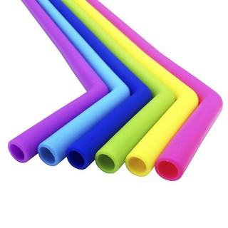  Sedotan  Silikon TEKUK Pakai Ulang Silicone Straw BENT 