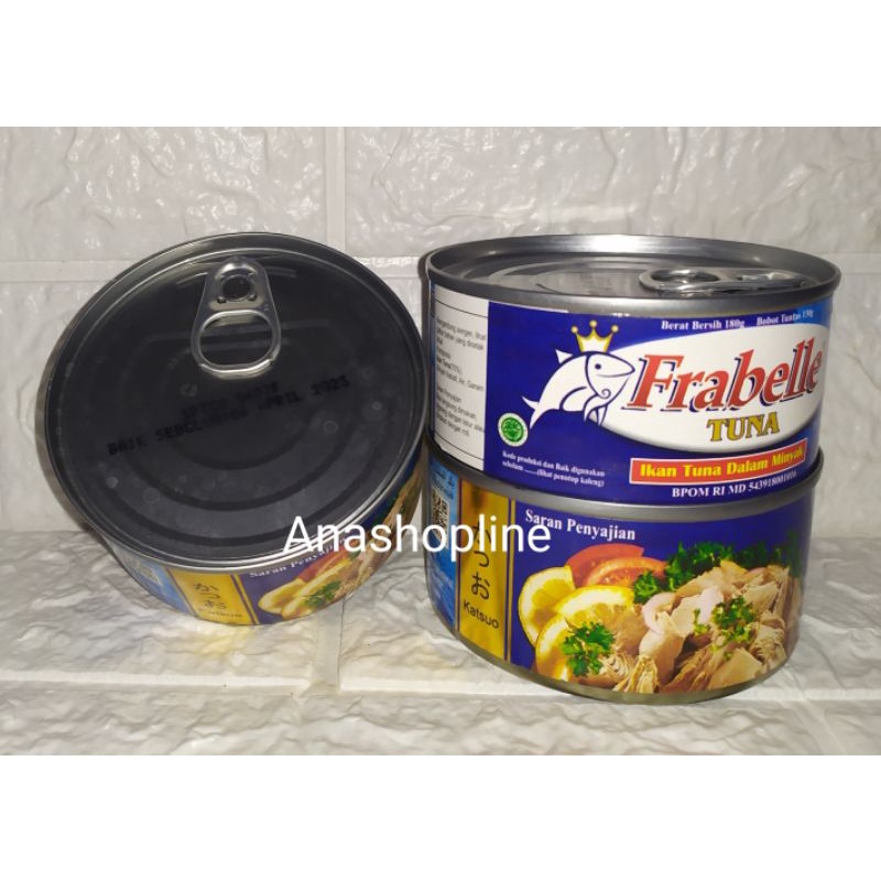 

Tuna Frabelle / ikan tuna dalam minyak / chunk in oil / siap saji