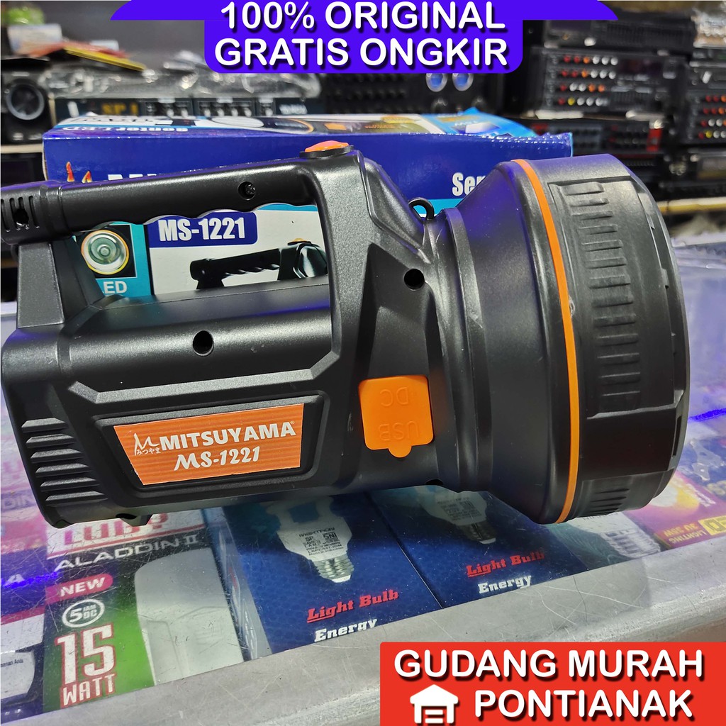 Senter BESAR 50 WATT Mitsuyama MS 1221 senter ronda jaga malam JUMBO