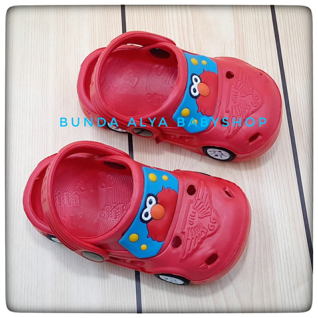 Sendal Anak Laki Laki Usia 1 2 Tahun Karet Anti Licin MERAH Size 20 - 24 - Sepatu Sandal Anak Cowok Motif Kartun Karet Anti LIcin Sendal Sehari Hari