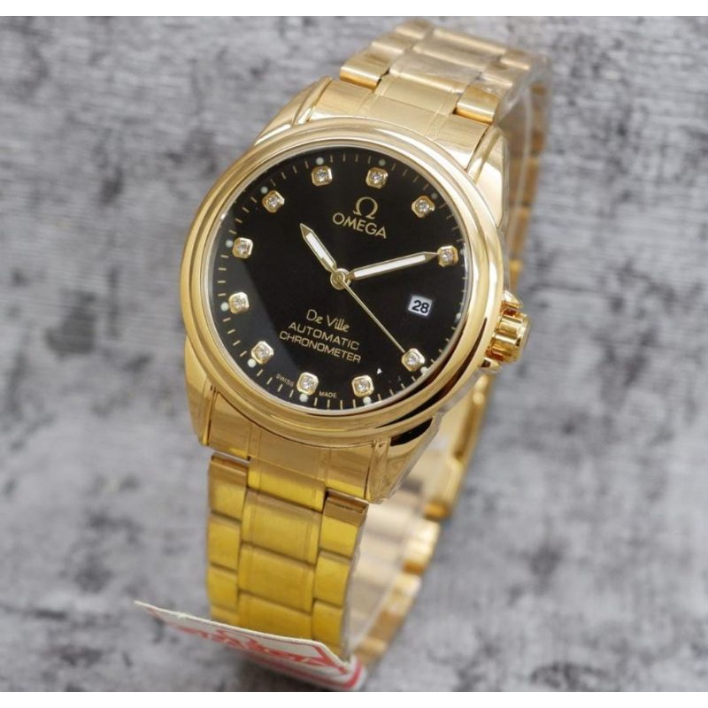 Jam Tangan Kasual Rantai Pria Wanita Stainliss Steel Bahan Halus