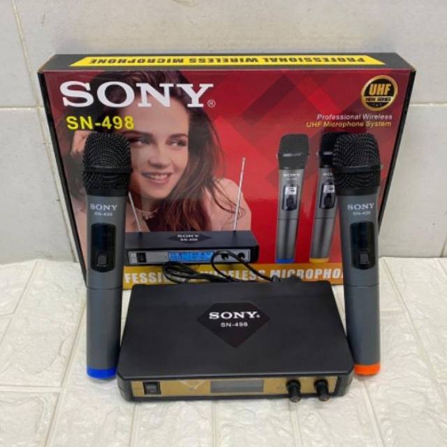 Mic Wirelles Sony Sn498 UHF 2 mic