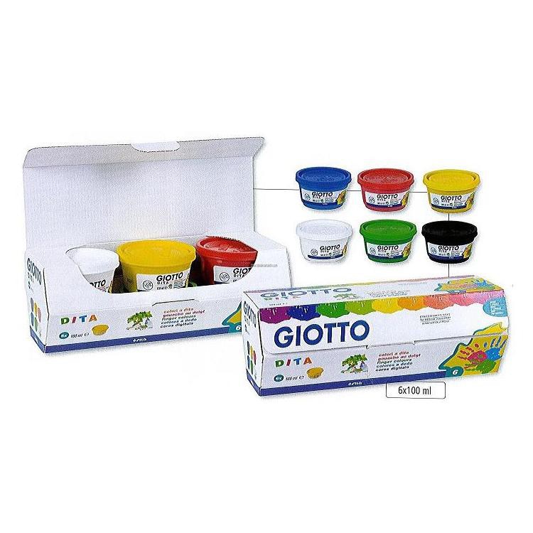 

Giotto Finger Paint Box 6x100ml - Ref.534100