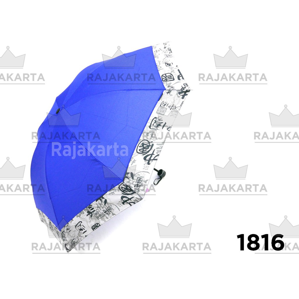 Payung Lipat 3 Motif Tulisan Jepang Merk Rosida 1816