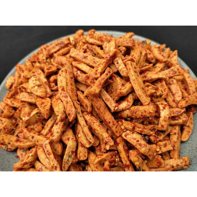 

Piscoklegit_ Basreng Pedas Daun Jeruk Isi 1Kg /Baso Goreng /Basreng Kiloan