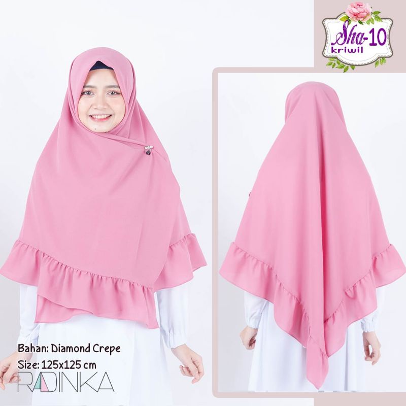Jilbab khimar sha radinka pastan instan cantik