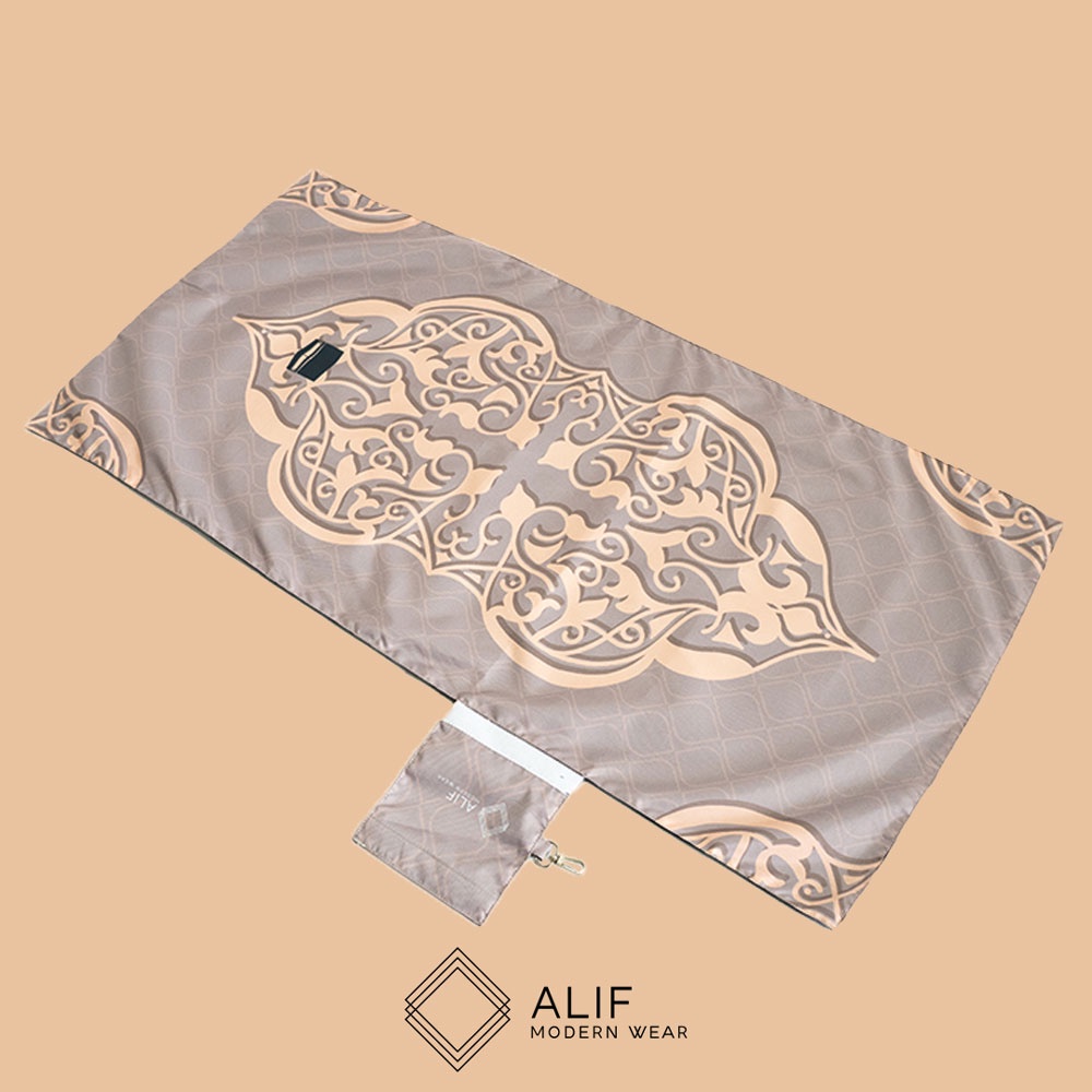 ALIF SAJADAH GENGGAM TRAVEL / SAKU / PORTABLE / WATERPROOF ( ALIF MODERN WEAR SJG-0124 )