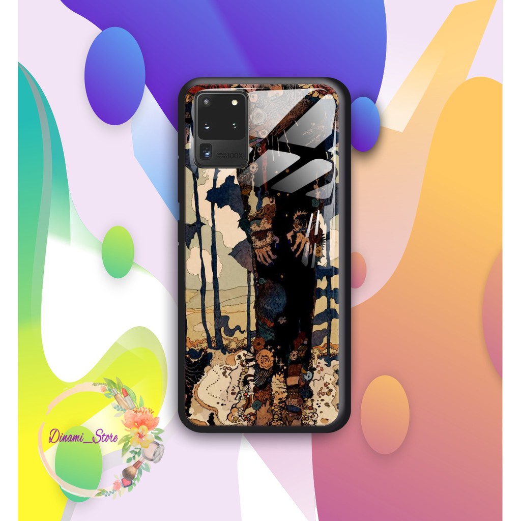 Back case glass ART WALLPAPER Iphone 5 6 6g 6g+ 7 7g 7g+ 8 8+ Xr X Xs Xs Max Se 2020 11 Pro DST1439