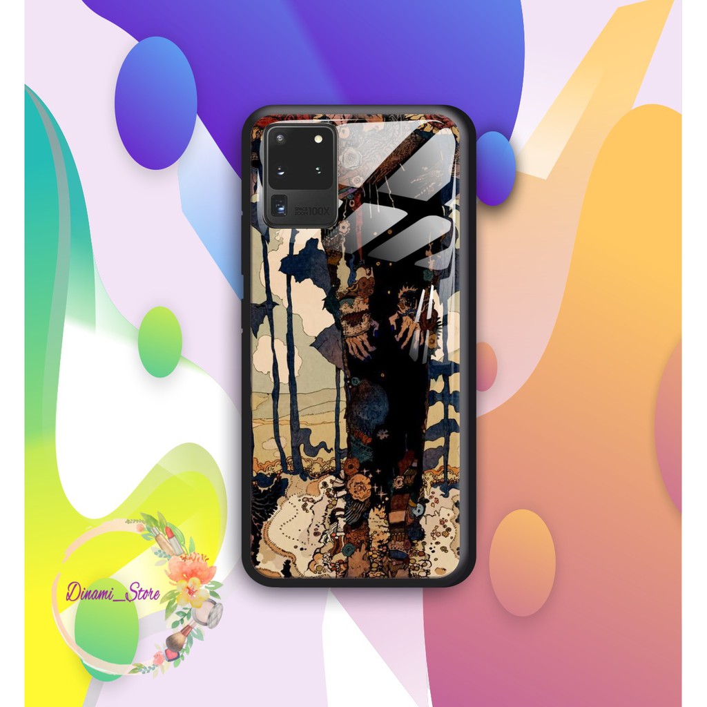 Back case glass ART WALLPAPER Realme C1 C2 C3 U1 2 2 Pro 3 Pro 5 5i 5s Pro 6 Pro X Xt C11 DST1438