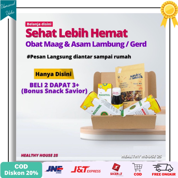 

◾COD◾ Obat Sakit Maag / Lambung / GERD / MADU Herbal Alami - Magastrol Forte - 2GRATIS1+SNACK
