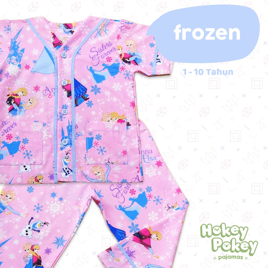 Setelan Baju Tidur Piyama Anak Perempuan Tanpa Kerah Motif Setelan Baju Tidur Piyama Anak Perempuan Tanpa Kerah Motif
