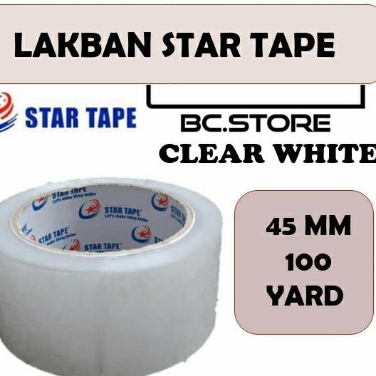 

LAKBAN ( 6 PCS ) BENING LENGKET STAR TAPE KUALITAS TERBAIK MURAH 100y