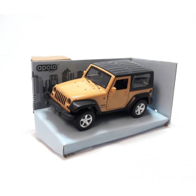 Jeep Wrangler Coklat Diecast Apolo Msz