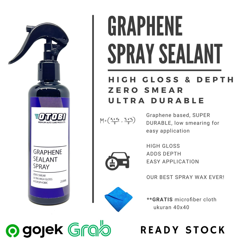 Graphene Sealant Spray Wax Pengkilap Body Mobil Motor Super High Gloss