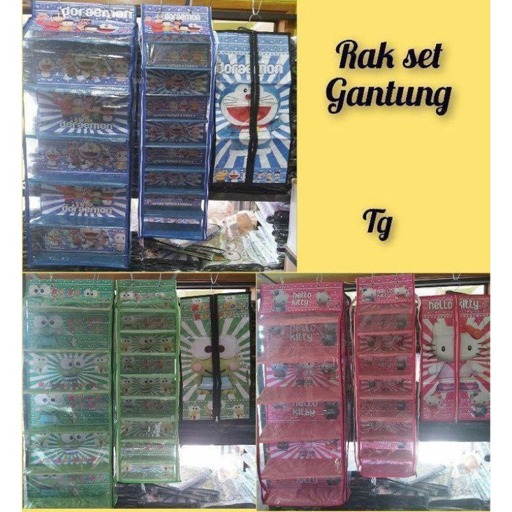 Rak set HBO 3in1 Doraemon, keropi, hellokitty