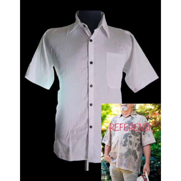 Kemeja Polos Untuk ecoprint / kemeja polos / Kain polos / ecoprint