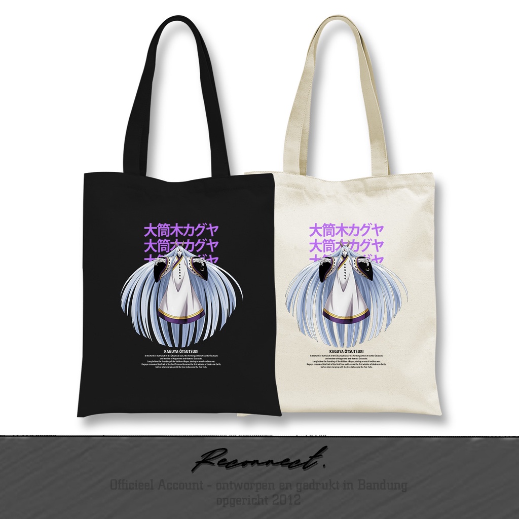 Reconnect Totebag Motif Anime Naruto Kaguya - Gratis Tambah Nama