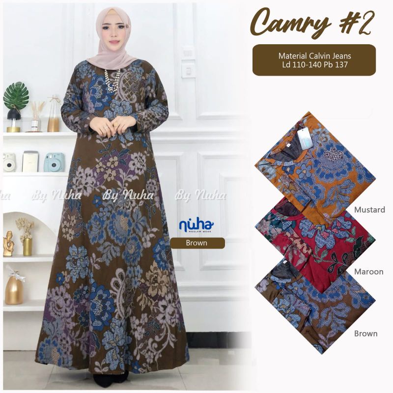 CAMRY #2 CALVIN JEANS DRESS MAXY MOTIF BATIK