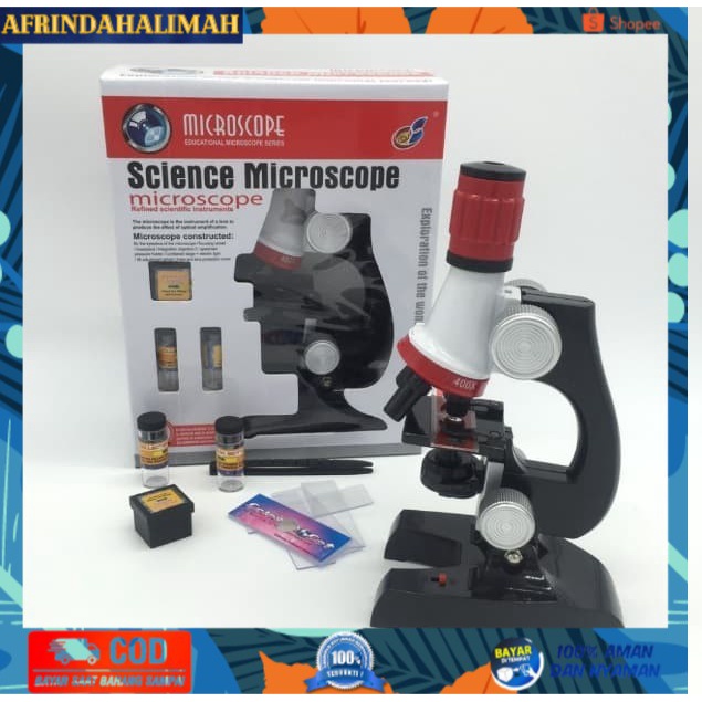 

[TERBARU] Microscope Kit Lab LED 100X-1200X Home School Educational Toy Gift