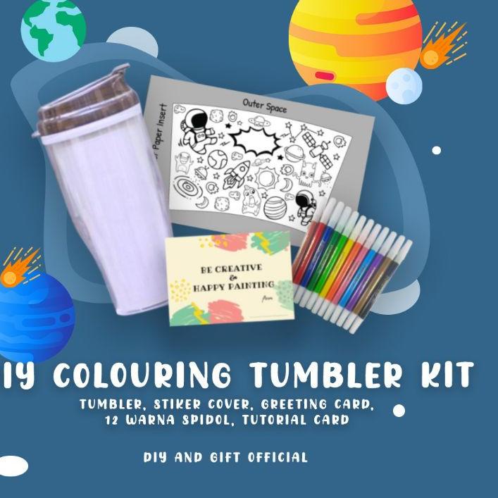 ➯ DIY TUMBLER PAINTING KIT I COLORING TUMBLER ❅