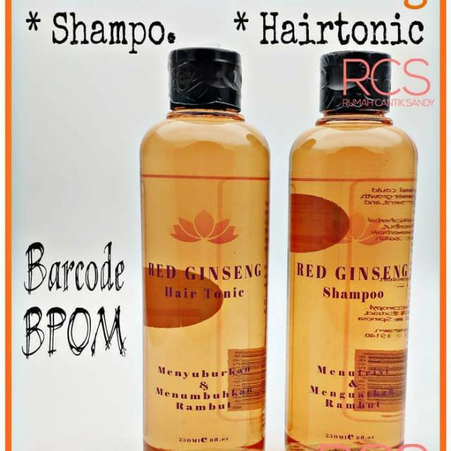 SEPAKET RED GINSENG SHAMPOO + HAIR TONIC BPOM ORIGINAL