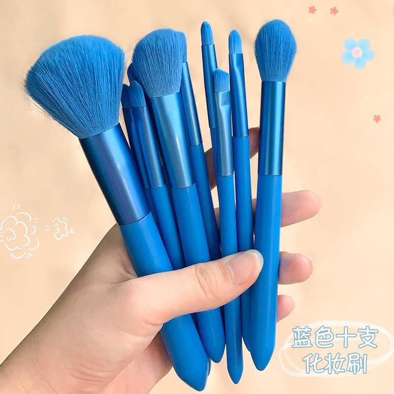 LF - Kuas Make Up Set 10 PCS Brush MakeUp Kosmetik Wajah Mata Kuas07