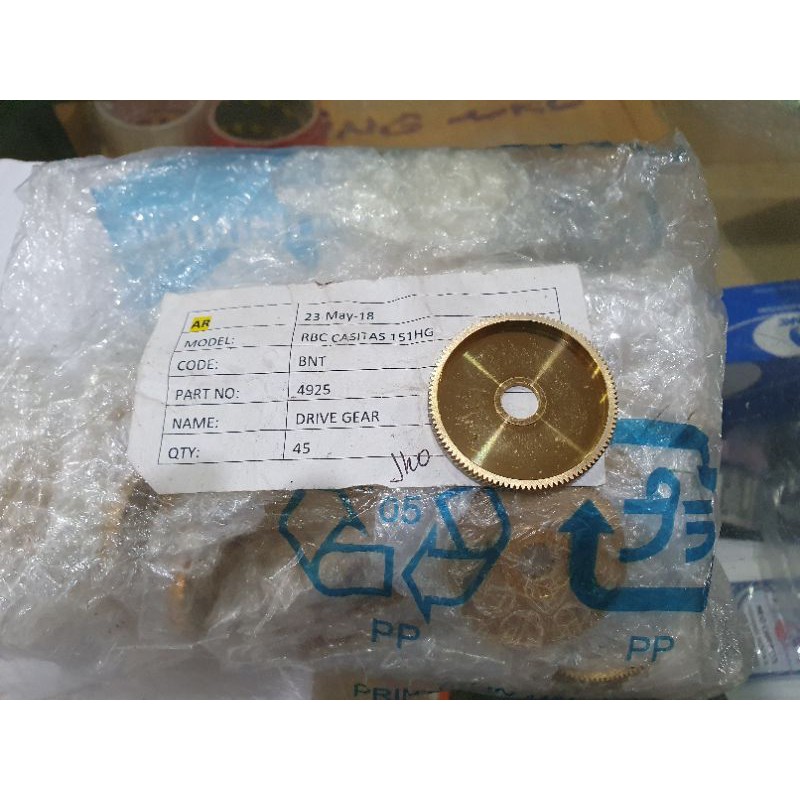 spare Part reel bc shimano casitas 151 drive gear original