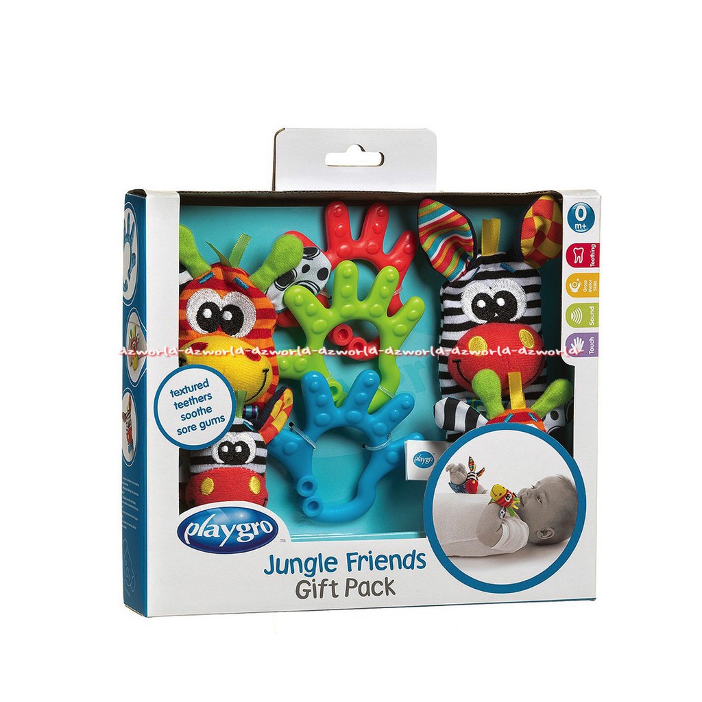 Playgro Jungle Friends Gift Pack Gigit Gittan Untuk Bayi