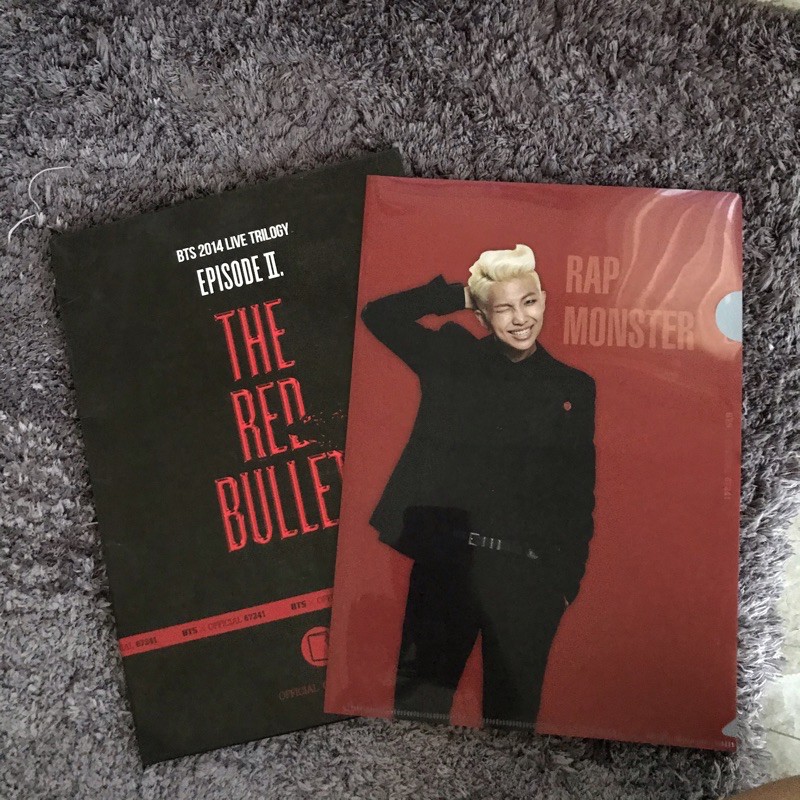 BTS THE RED BULLET 2014 CLEAR FILE RAP MONSTER OFFICIAL