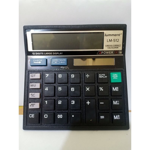 Kalkulator CT 512 12 Digit -Kalkulator Check / Kakulator Dagang Besar  / Calculator CT 512 MURAH