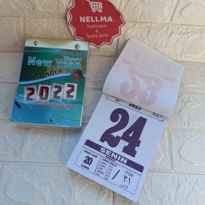 

best seller] kalender harian 2022 Arab/jawa/indonesia dan Jadwal sholat