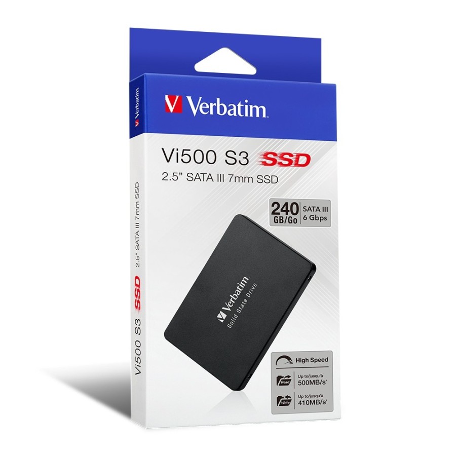 SSD Internal VERBATIM SATA III 240GB Vi500 S3 2.5&quot; - VERBATIM 240GB