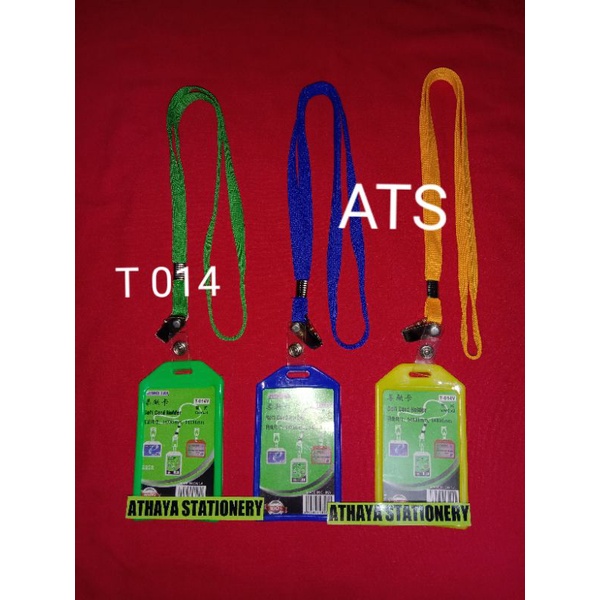 

Tali ID card jepit 1 cm+ID card karet silicon T014(1 kartu)