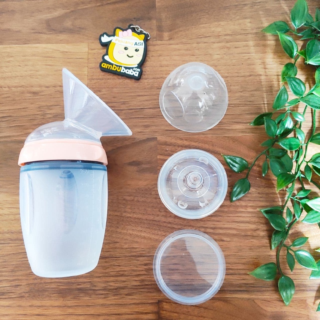 Mutter All Fit Botol Susu Silikon Manual Breast Pump Wide Neck