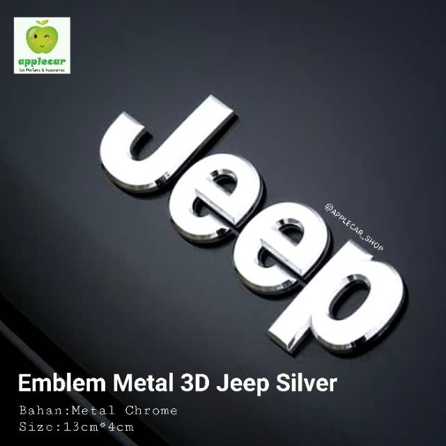 Emblem Stiker Tempelan 3D Jeep