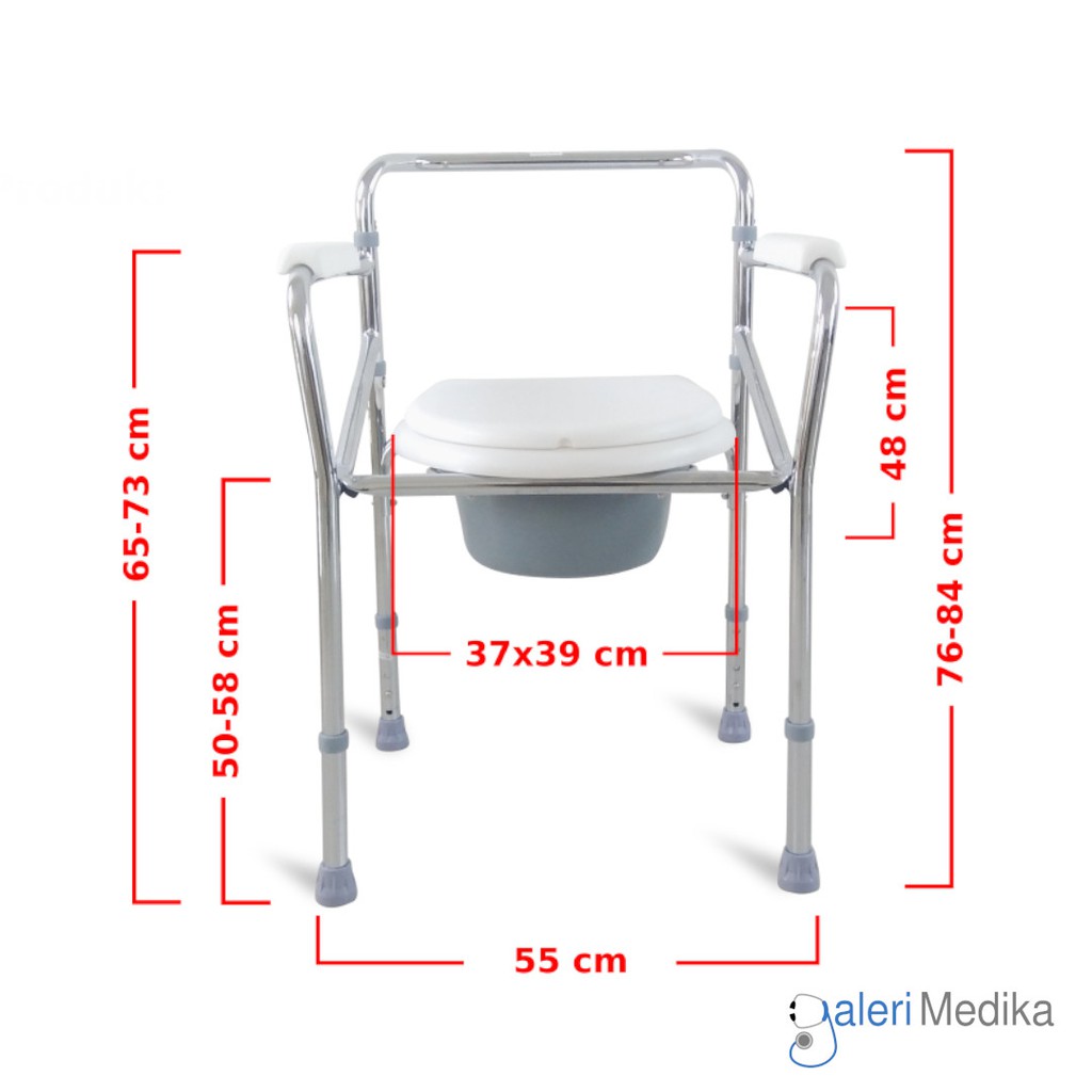 Serenity Commode Chair Tanpa Roda - FS894