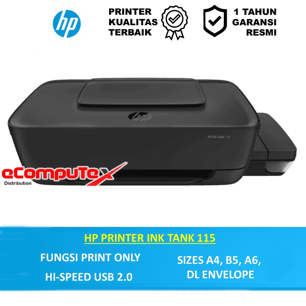 HP PRINTER INK TANK 115 (INFUS) PRINT ONLY - GARANSI RESMI