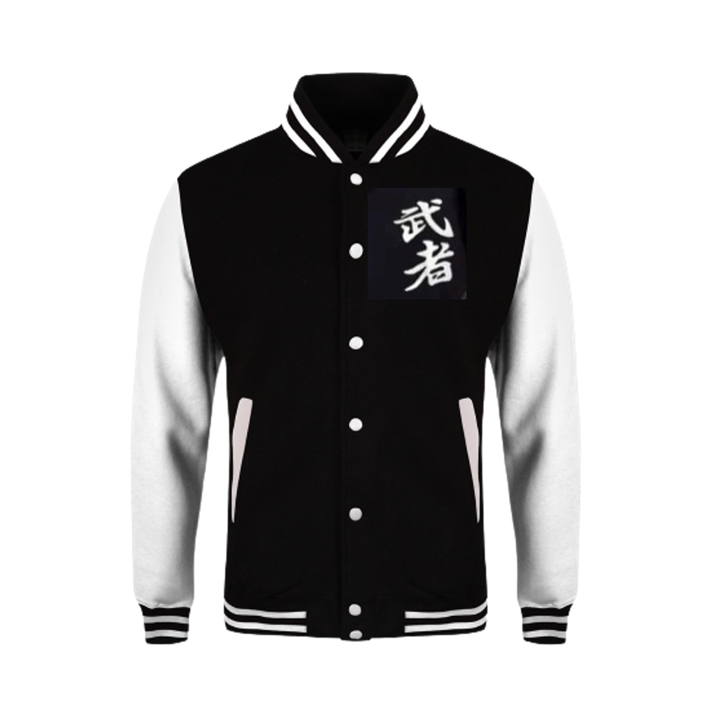 Sasuke.id&gt; Zipper Bisbol Samurai Pria Jepanese / Jaket Pria Wanita Bisbol Samurai Motif Japan Unisex gaull