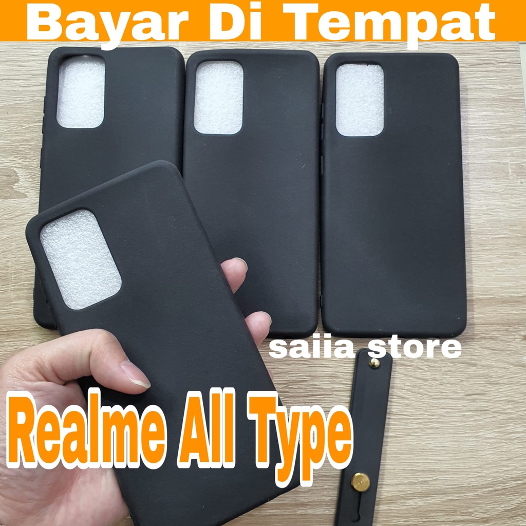 Saiia Store Softcase Silikon REALME C11 C12 C15 REALME 8 REALME 8 PRO C25 NARZO 20 NARZO 30A C20 C11 2020 matte Hitam Softcase