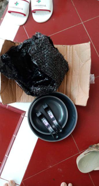 Teflon Fry Pan Set 2 Pcs Anti Lengket Maspion Extra Bubble