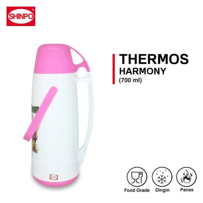 termos air panas kecil mini harmony shinpo 1,2 liter 0.7 liter